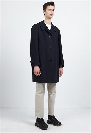 VINTAGE NAVY TRAVEL CAR COAT