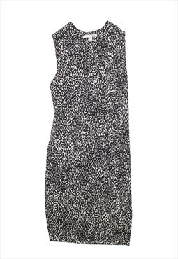 Diane Von Furstenberg Shift Dress Knee Length Womens UK 8