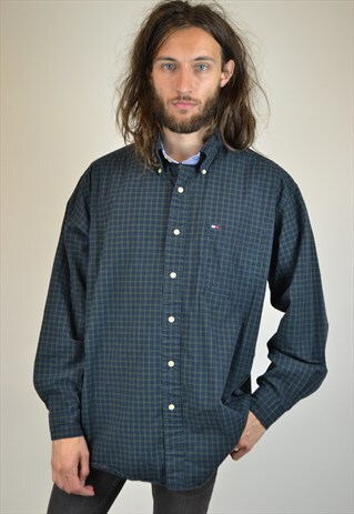 VINTAGE 90'S TOMMY HILFIGER CHECKED SHIRT
