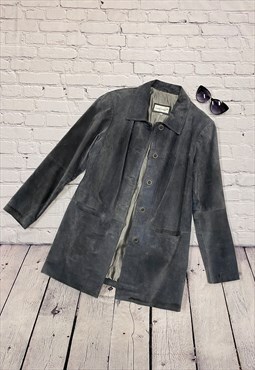 Vintage Grey Suede Jacket