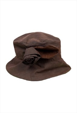 Women's Barbour Valerie Wax Rose Hat In Brown Size Large