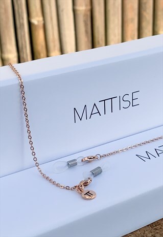 ROSE GOLDEN SUNGLASSES CHAIN BASIC