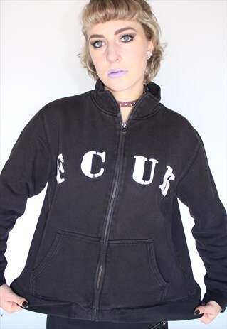 UNISEX FCUK ZIP UP SWEATSHIRT