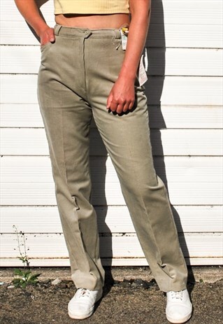 VINTAGE GREEN CORD TROUSERS