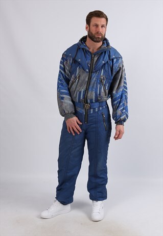 VINTAGE SPORTALM FULL SKI SUIT SNOW SPORTS UK M 40" (5HD)