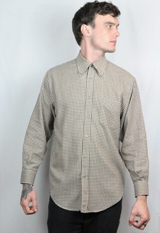 CREAM CHECK SHIRT