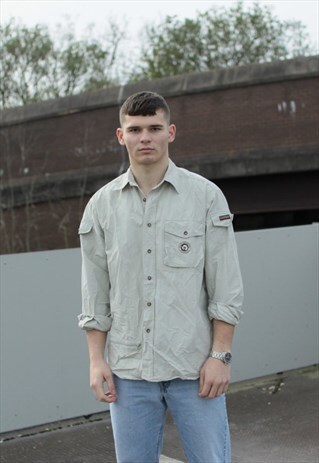 VINTAGE BEIGE NAPAPIJRI EXPEDITION SHIRT