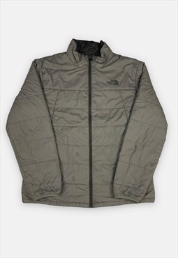 The North Face grey light puffer jacket size L
