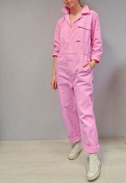 Vintage Deadstock Bubblegum Jumpsuit Boilersuit Pink
