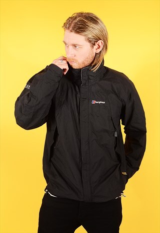 VINTAGE BERGHAUS GORE-TEX PACLITE COAT BLACK