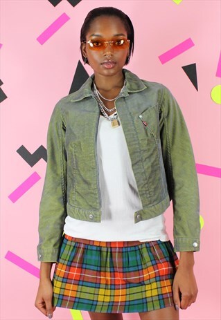 VINTAGE 90S LEVIS JACKET DUO-CHROME EFFECT BLUE & GREEN Y2K