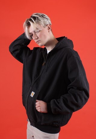 VINTAGE BLACK CARHARTT HOODED JACKET