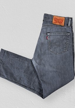 Vintage Levis 504 Grey Jeans Straight Leg Mens W30 L29