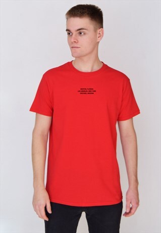 RED LOCATION T-SHIRT