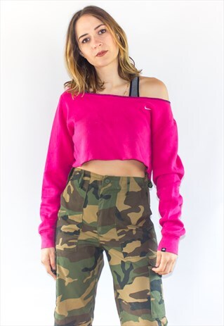 VINTAGE REWORKED NIKE CROPPED SWEATSHIRT