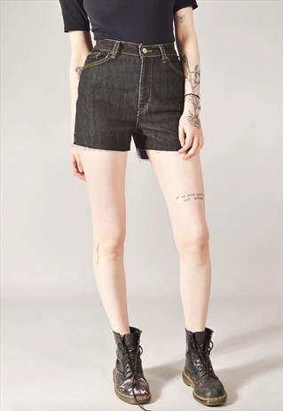 VINTAGE LEVI'S 512 DENIM SHORTS BLACK