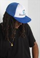 VINTAGE USA SEA WORLD 90'S TRUCKER HAT CAP BLUE