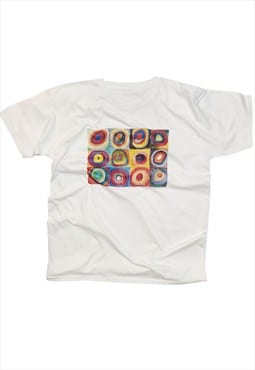 Kandinsky Squares with Concentric Circles T-Shirt
