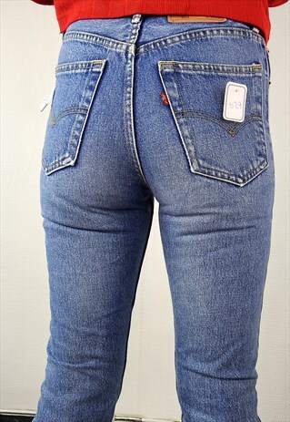 VINTAGE MEDIUM BLUE WASHED 501 027 JEANS