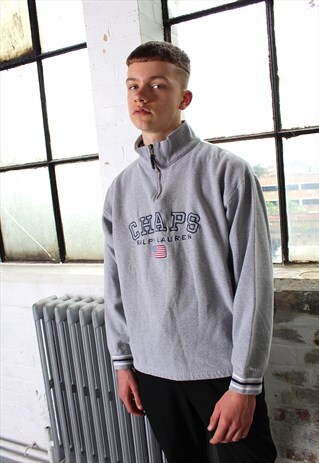 VINTAGE RALPH LAUREN CHAPS 1/4 ZIP SWEATSHIRT
