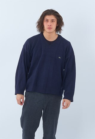 VINTAGE LACOSTE 1980'S KNITTED JUMPER
