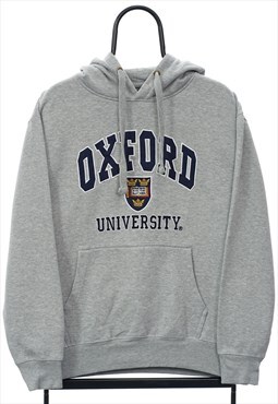 Vintage Oxford University Grey Spellout Hoodie
