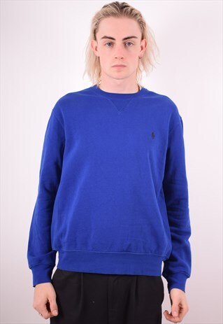 POLO RALPH LAUREN MENS VINTAGE SWEATSHIRT JUMPER MEDIUM 90S