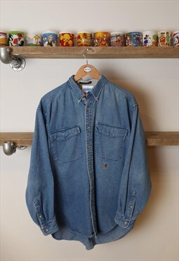 Vintage Tommy Hilfiger denim shirt blue