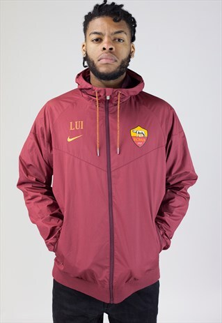 VINTAGE NIKE 90'S BURGUNDY SPORTS JACKET
