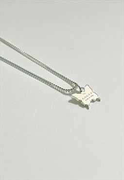 Gucci .925 Silver Butterfly Pendant on Chain/Necklace