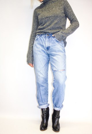 VINTAGE DISTRESSED STONEWASH WRANGLER JEANS