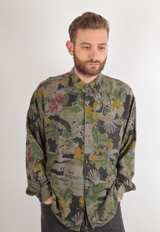 VINTAGE SHIRT FESTIVAL FLORAL PRINT (1783)