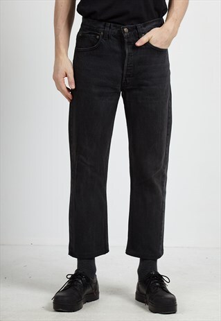 VINTAGE BLACK LEVI'S 501 FIT DENIM JEANS