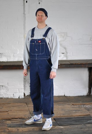 90S DICKIES DENIM DUNGAREES OVERALLS