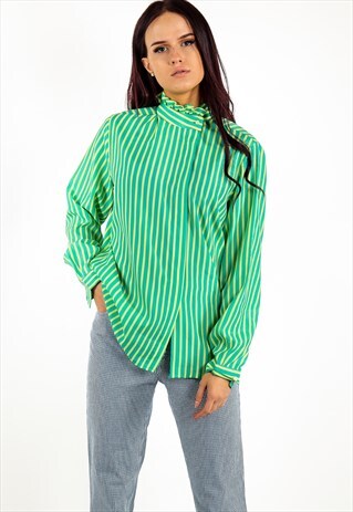VINTAGE STRIPED BLOUSE ACBL61