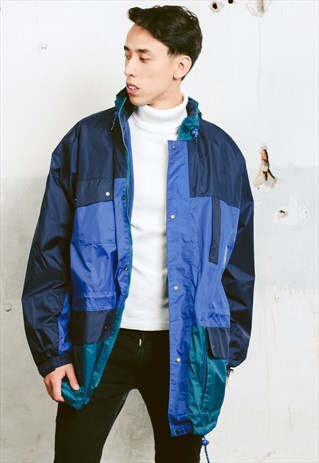 VINTAGE 90S WINDBREAKER RAIN JACKET