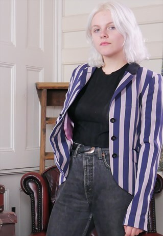 90S STRIPED FITTED BLAZER JACK WILLS