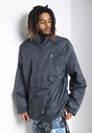 VINTAGE CHAMPION PADDED COAT GREY