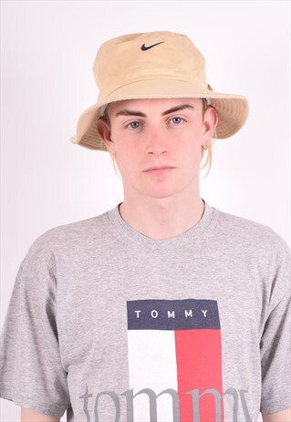 NIKE MENS VINTAGE BUCKET HAT ONE SIZE BEIGE 90S