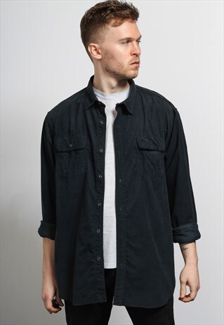 VINTAGE CORDUROY SHIRT BLUE