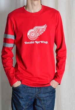 Y2K NHL Hockey Detroit Red Wings Long Sleeve T-Shirt