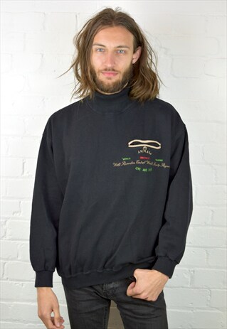 VINTAGE 90'S ROLL NECK SWEATSHIRT