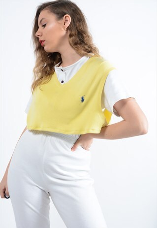 VINTAGE REWORK CROPPED JUMPER SUSTAINABLE FASHION