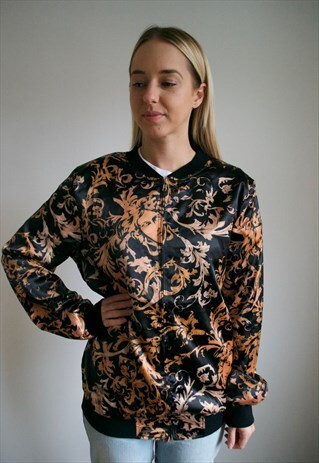 VINTAGE 90'S PATTERNED BOMBER JACKET