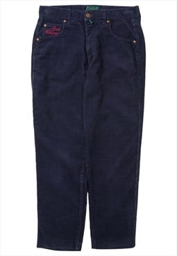 Vintage Best Company Navy Corduroy Trousers Womens