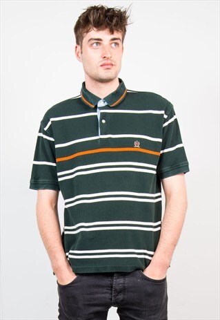 TOMMY HILFIGER GREEN POLO SHIRT