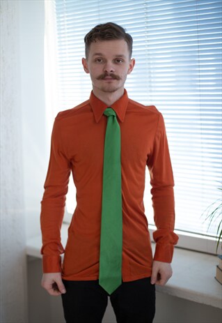 VINTAGE 80'S GREEN TIE