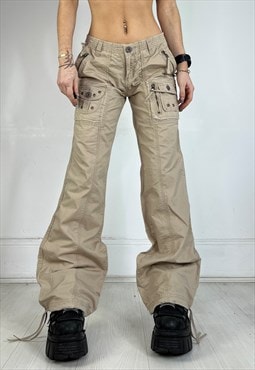 Vintage Y2k Cargo Pants Low Rise Army Baggy Grunge 90s