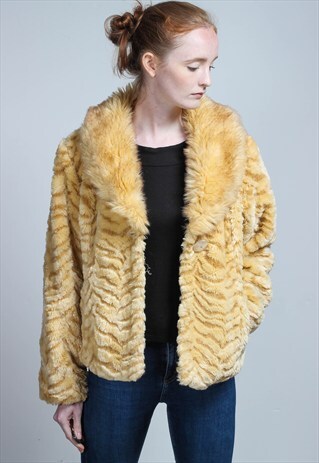 VINTAGE FAUX FUR JACKET