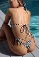 TWO FACED REVERSIBLE BOTTOMS - ZEBRA / BLACK
